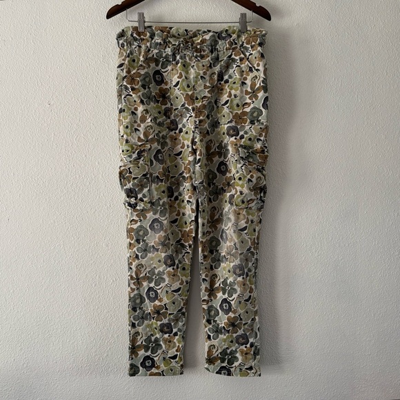 Free Assembly XL Floral Camo High Waist Cargo Pants Eclectic Streetwear Utility - Picture 15 of 16